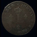 France, Louis XV, 2 sous <br /> 1751