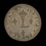 France, Louis XV, 2 sous <br /> 1743