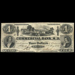 Canada, Commercial Bank of the Midland District, 4 dollars <br /> May 2, 1854