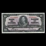 Canada, Bank of Canada, 10 dollars <br /> January 2, 1937