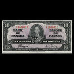 Canada, Bank of Canada, 10 dollars <br /> January 2, 1937