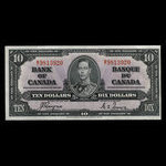 Canada, Bank of Canada, 10 dollars <br /> January 2, 1937