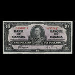 Canada, Bank of Canada, 10 dollars <br /> January 2, 1937