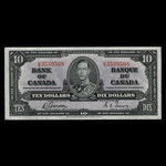 Canada, Bank of Canada, 10 dollars <br /> January 2, 1937