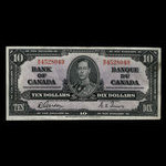 Canada, Bank of Canada, 10 dollars <br /> January 2, 1937