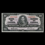 Canada, Bank of Canada, 10 dollars <br /> January 2, 1937