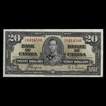 Canada, Bank of Canada, 20 dollars <br /> January 2, 1937