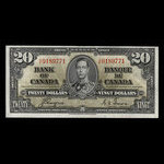 Canada, Bank of Canada, 20 dollars : January 2, 1937