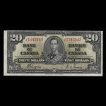 Canada, Bank of Canada, 20 dollars <br /> January 2, 1937