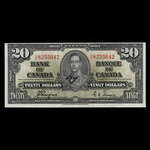 Canada, Bank of Canada, 20 dollars : January 2, 1937