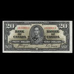 Canada, Bank of Canada, 20 dollars : January 2, 1937