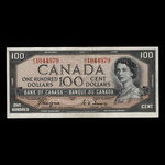 Canada, Bank of Canada, 100 dollars <br /> 1954