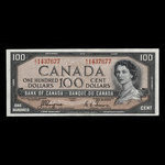 Canada, Bank of Canada, 100 dollars : 1954