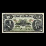 Canada, Bank of Montreal, 20 dollars : November 3, 1914