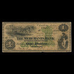 Canada, Merchants Bank of Prince Edward Island, 1 dollar <br /> November 6, 1871