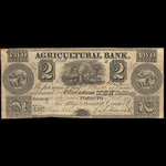 Canada, Agricultural Bank (Toronto), 2 dollars : October 5, 1837