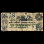 Canada, Central Bank of New Brunswick, 50 dollars : 1866