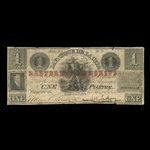 Canada, City Bank (Montreal), 1 dollar <br /> January 2, 1850