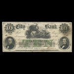 Canada, City Bank (Montreal), 10 dollars <br /> January 1, 1857