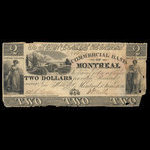 Canada, Commercial Bank of Montreal, 2 dollars <br /> June 1, 1836