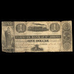Canada, Farmers Bank of St. Johns, 1 dollar <br /> December 5, 1837