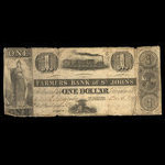 Canada, Farmers Bank of St. Johns, 1 dollar : December 5, 1837