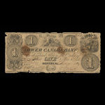 Canada, Lower Canada Bank, 1 dollar <br /> November 4, 1837