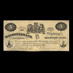 Canada, Macdonald & Company Bankers, 5 dollars <br /> September 6, 1863