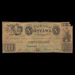 Canada, Bank of Ottawa, 10 dollars : January 1, 1844