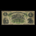 Canada, Royal Canadian Bank, 4 dollars <br /> July 1, 1870