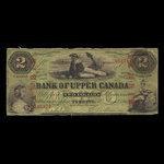 Canada, Bank of Upper Canada (York), 2 dollars : January 1, 1861