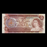 Canada, Bank of Canada, 2 dollars <br /> 1974