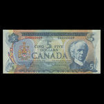 Canada, Bank of Canada, 5 dollars <br /> 1972