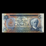 Canada, Bank of Canada, 5 dollars : 1972