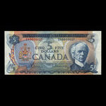 Canada, Bank of Canada, 5 dollars <br /> 1972