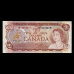 Canada, Bank of Canada, 2 dollars <br /> 1974