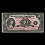 Canada, Bank of Canada, 20 dollars <br /> 1935