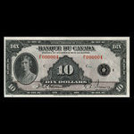 Canada, Bank of Canada, 10 dollars <br /> 1935