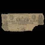 Canada, Central Bank of New Brunswick, 1 pound <br /> May 1, 1847