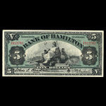 Canada, Bank of Hamilton, 5 dollars <br /> June 1, 1914