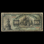 Canada, Home Bank of Canada, 10 dollars <br /> March 1, 1904