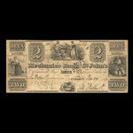 Canada, Mechanics Bank of St. John's, 2 piastres <br /> November 29, 1837