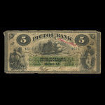 Canada, Pictou Bank, 5 dollars <br /> January 2, 1874