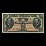 Canada, Provincial Bank of Canada, 5 dollars <br /> January 2, 1913