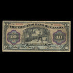 Canada, Traders Bank of Canada, 10 dollars <br /> January 2, 1909