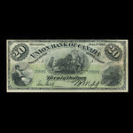 Canada, Union Bank of Canada (The), 20 dollars <br /> July 1, 1912