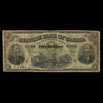 Canada, Western Bank of Canada, 5 dollars <br /> October 2, 1882