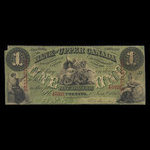 Canada, Bank of Upper Canada (York), 1 dollar <br /> January 1, 1861