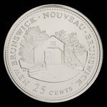 Canada, Elizabeth II, 25 cents <br /> January 9, 1992