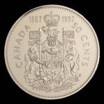 Canada, Elizabeth II, 50 cents <br /> 1992
